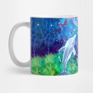 Dolphin Gaze (Square) Mug